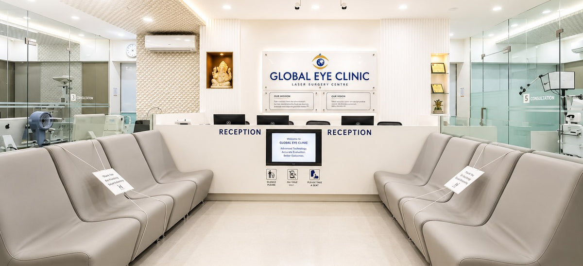 Global Eye Clinic reception and waiting area