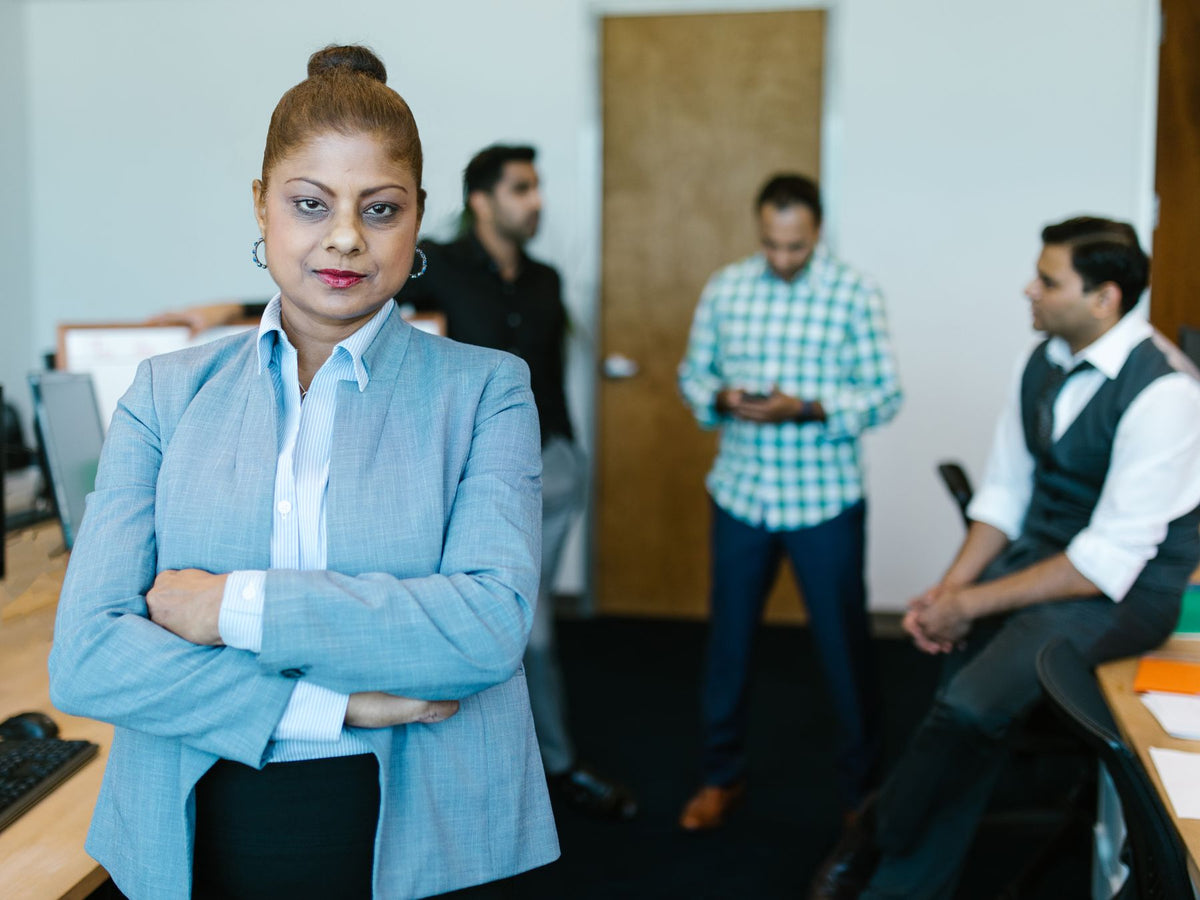 A professional woman in an office
